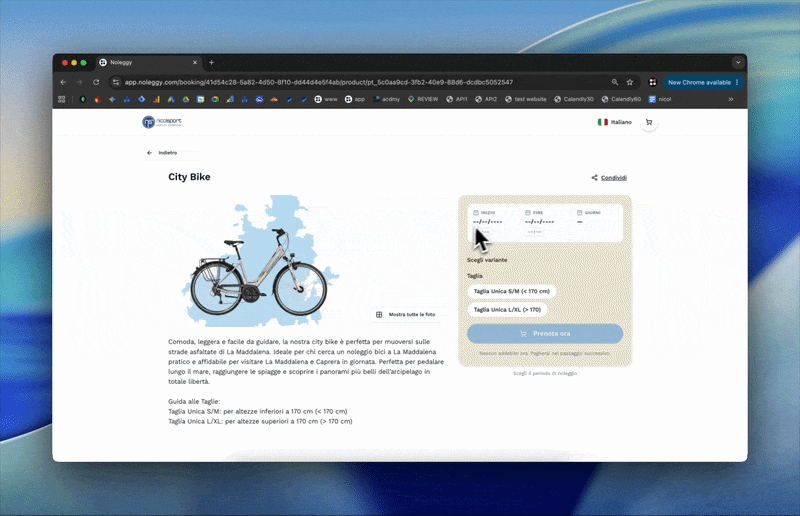 Demo prenotazioni online: richiesta, conferma e calendario aggiornato